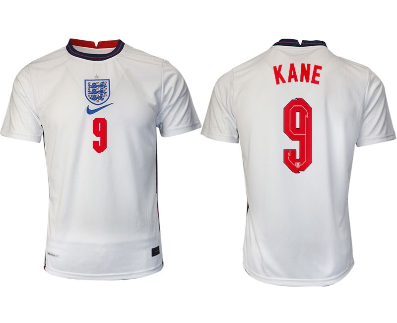 Men 2020-2021 European Cup England home aaa version white #9 Nike Soccer Jersey